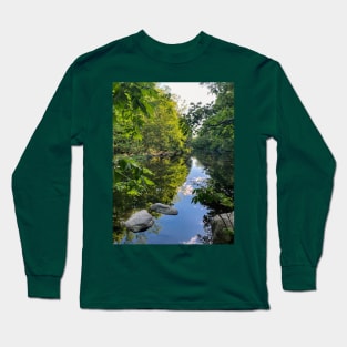 Hidden Reflecting Creek in Northampton, Massachusetts Long Sleeve T-Shirt